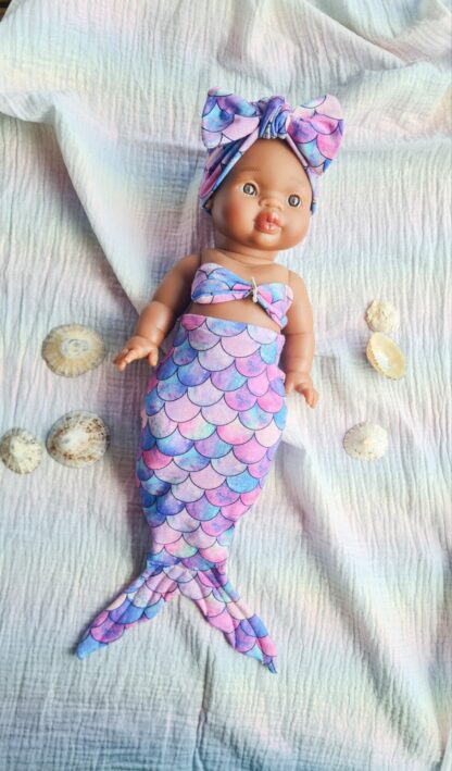 Déguisement Sirène poupée Minikane 34cm