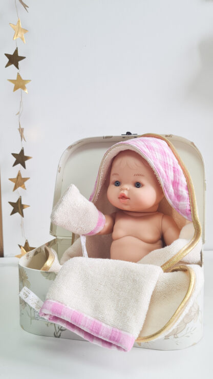 Coffret de bain pour poupée minikane corolle GAZE ROSE