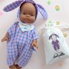 Tenue LAPIN BLEU et son Pochon personnalisé par @Ateliervingthuit