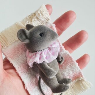 Petit malin à la plage -
Souris Rose