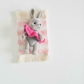 Petit malin à la plage - LAPIN double gaze rose