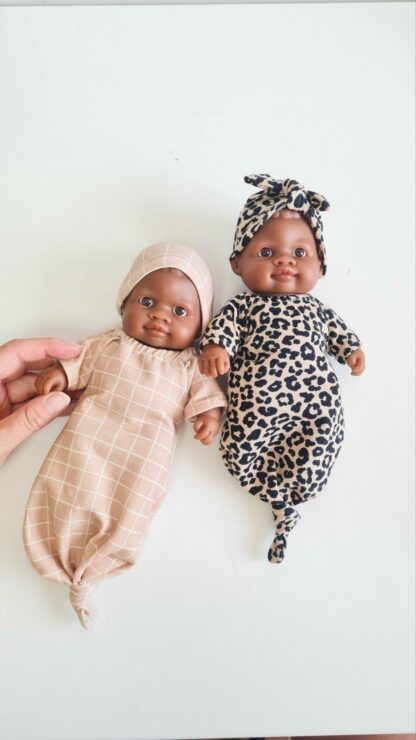 Tenue 21cm - Gigoteuse nouée LEOPARD