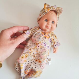 Tenue 21cm - Gigoteuse nouée - FLEURS