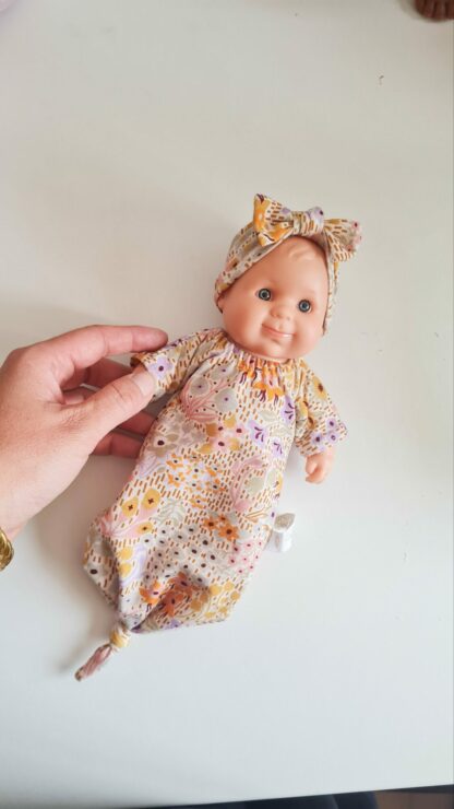 Tenue 21cm - Gigoteuse nouée - FLEURS