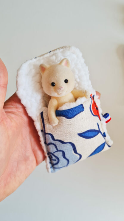 Mini Lit + sylvanian vintage chiné chat
