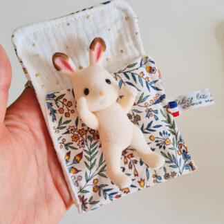 Mini Lit + sylvanian vintage chiné lapin -