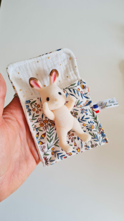 Mini Lit + sylvanian vintage chiné lapin -