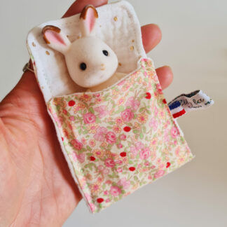 Mini Lit + sylvanian vintage chiné lapin