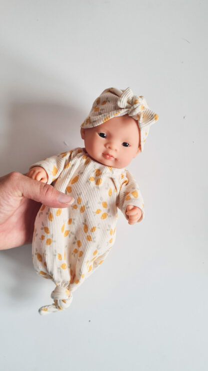 Tenue 21cm - Gigoteuse nouée - citrons – Image 5