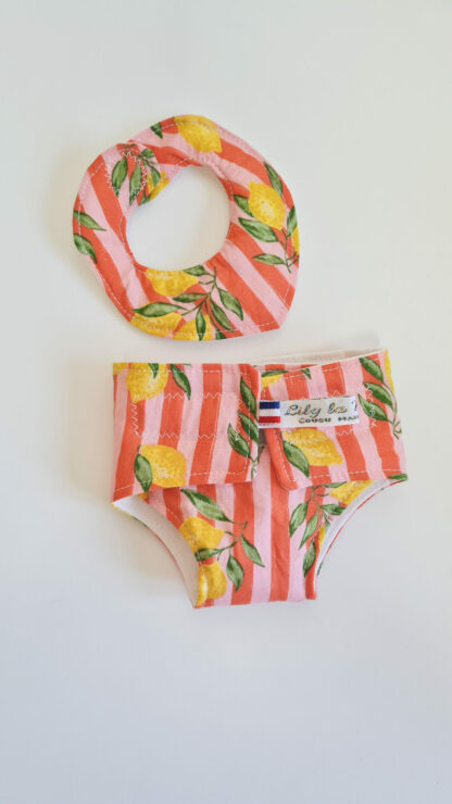 RESERVE Bavoir et couche ORANGEADE
