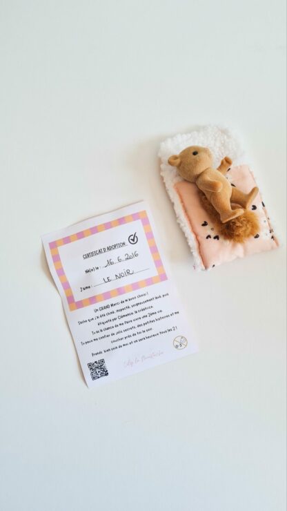 Mini Lit + petit malin renard vintage chiné – Image 5