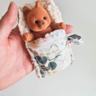 Mini Lit + petit malin renard vintage chiné