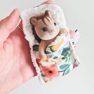 Mini Lit + petit malin écureuil vintage chiné -