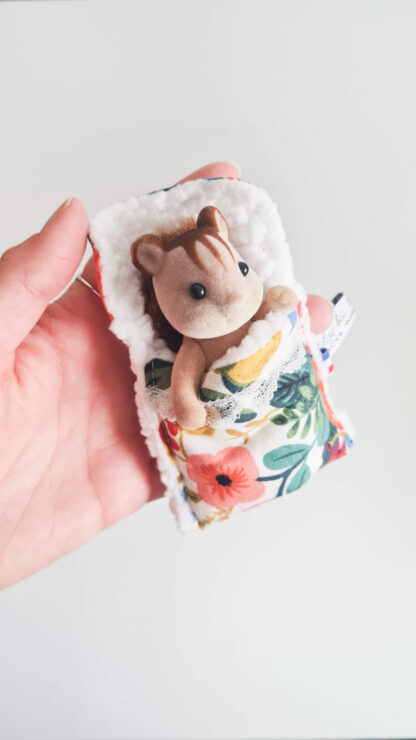 Mini Lit + petit malin écureuil vintage chiné -