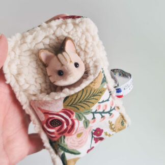 Mini Lit + petit malin chat vintage chiné -