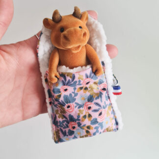 Mini Lit + petit malin vache vintage chiné -
