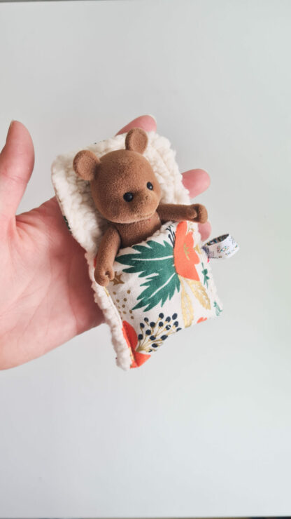 Mini Lit + petit malin ours vintage chiné -