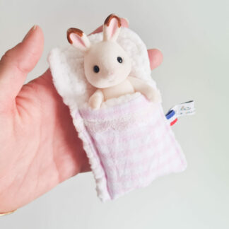 Mini Lit + petit malin lapin vintage chiné -