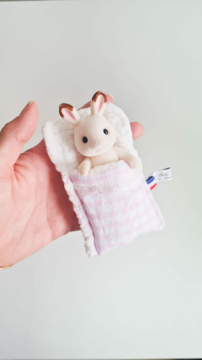 Mini Lit + petit malin lapin vintage chiné -