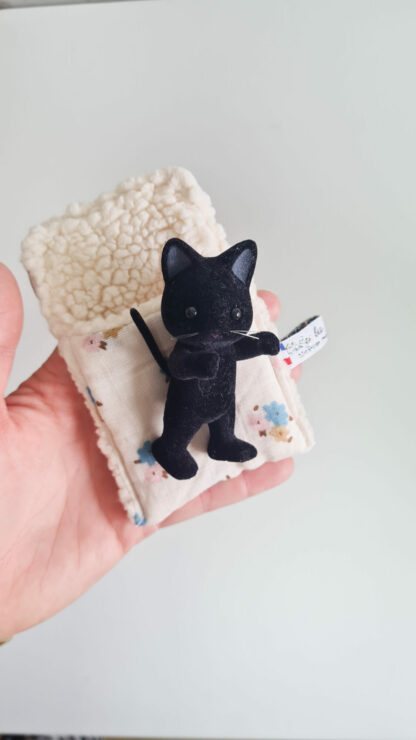 Mini Lit + petit malin chat noir vintage chiné – Image 2