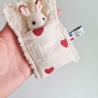 Mini Lit + petit malin lapin vintage chiné -