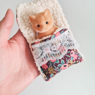 Mini Lit + petit malin chat vintage chiné -