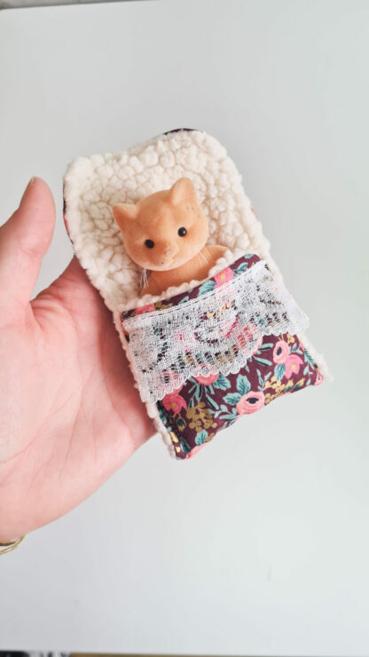 Mini Lit + petit malin chat vintage chiné -