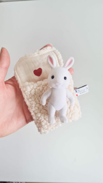 Mini Lit + petit malin lapin vintage chiné -