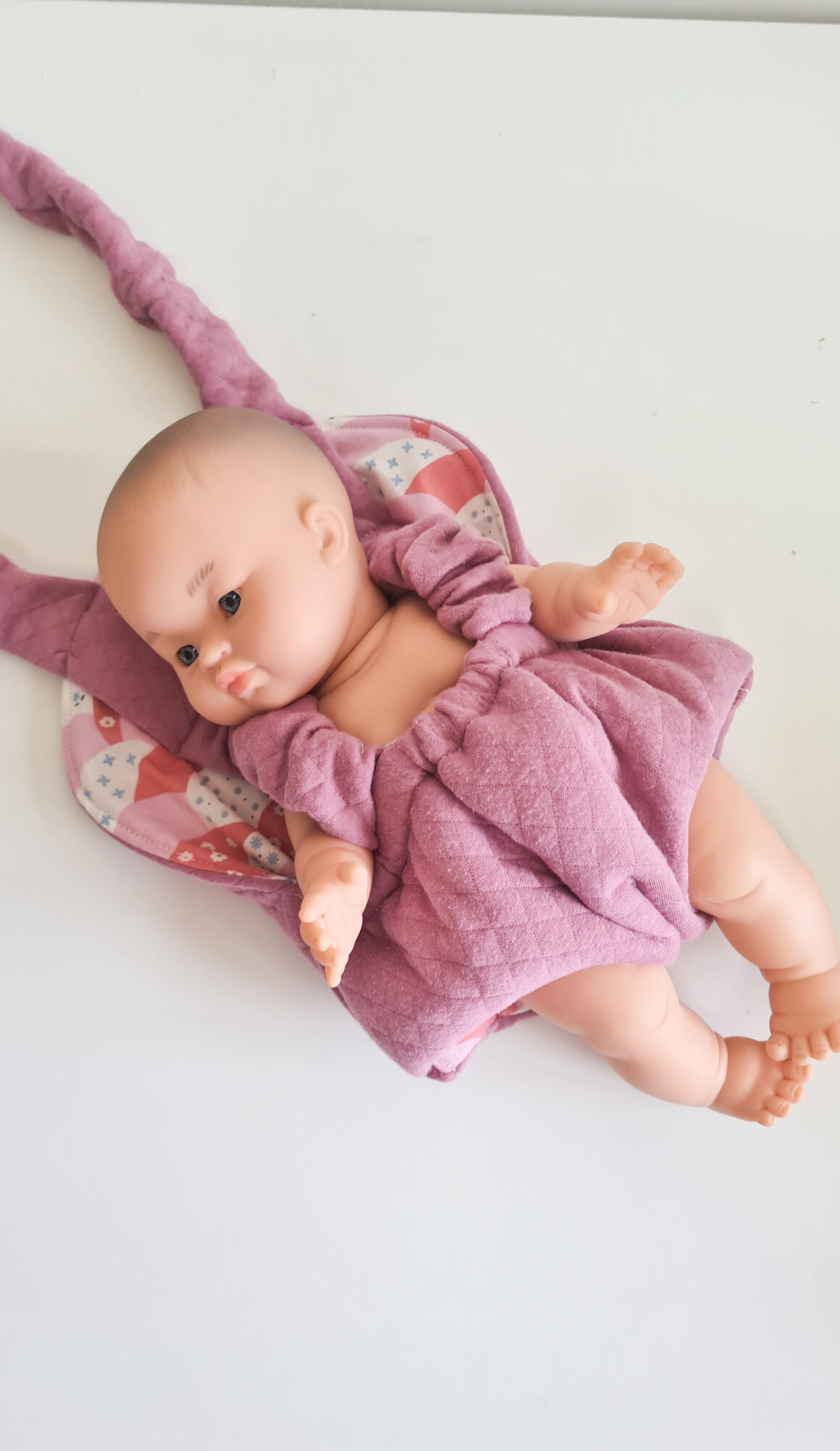 Porte poupée 34cm - VAGUES ROSE – Image 2