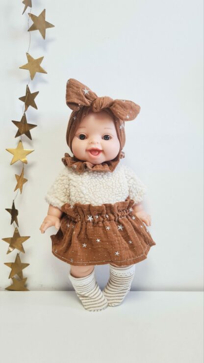 Tenue pour POUPÉE 34CM - NOISETTE