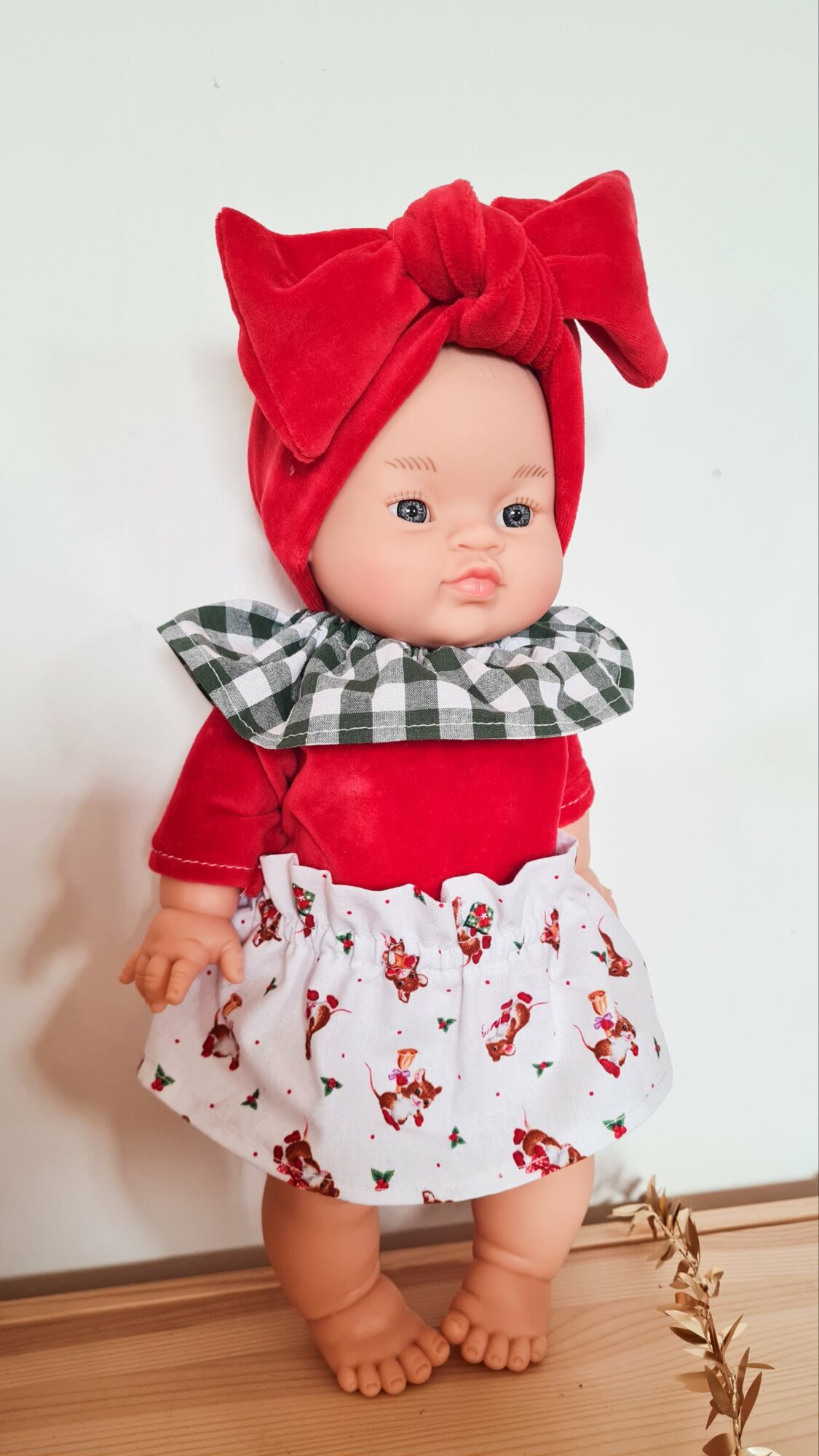 Tenue pour POUPÉE 34CM - NOEL souris – Image 3