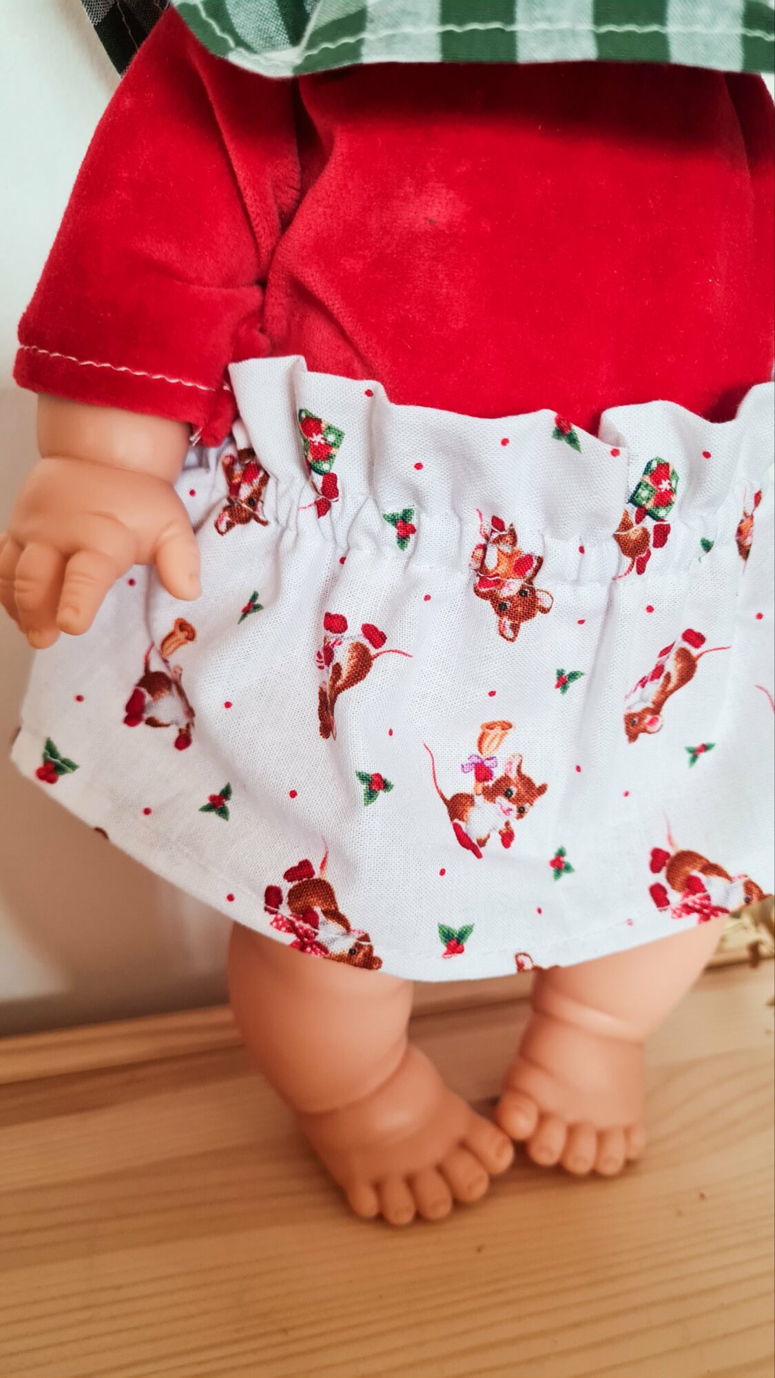 Tenue pour POUPÉE 34CM - NOEL souris – Image 4