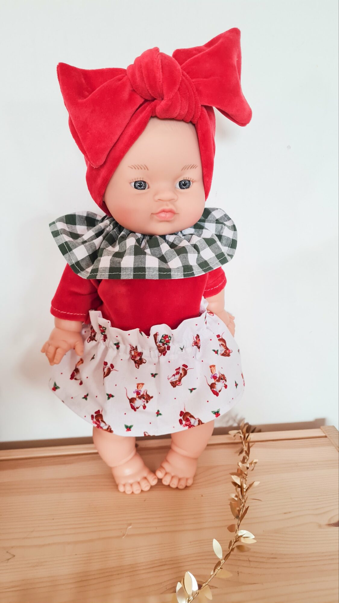 Tenue pour POUPÉE 34CM - NOEL souris – Image 2