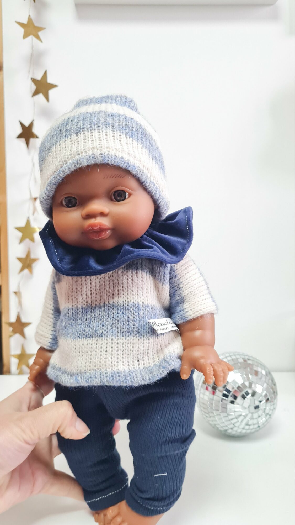 Tenue poupée 34cm - BLUE STRIPES – Image 3
