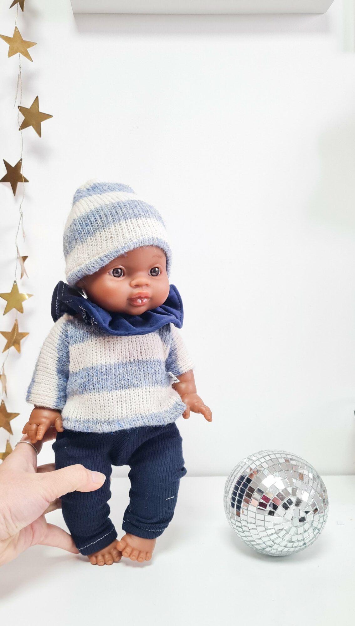 Tenue poupée 34cm - BLUE STRIPES