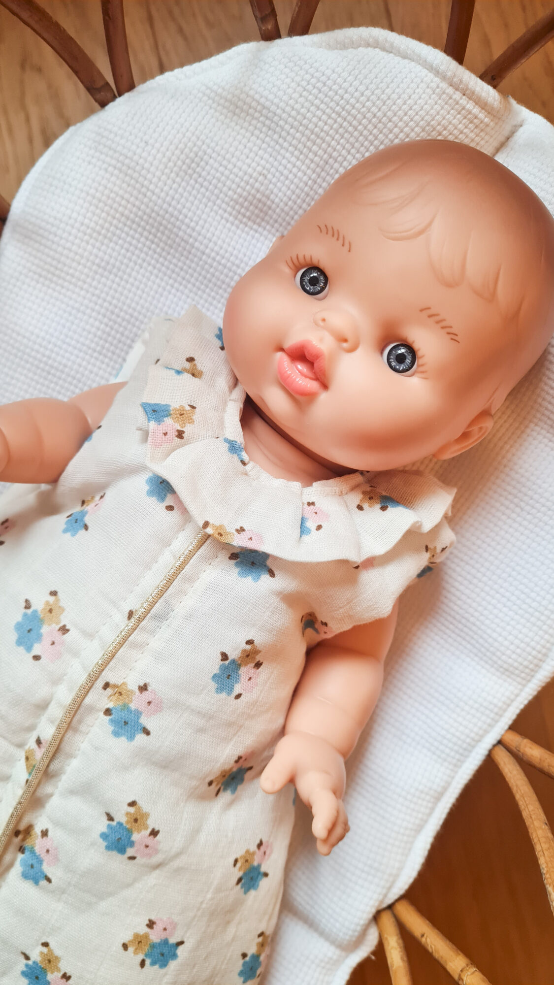 Turbulette Gigoteuse pour poupée - FLOWERS – Image 4