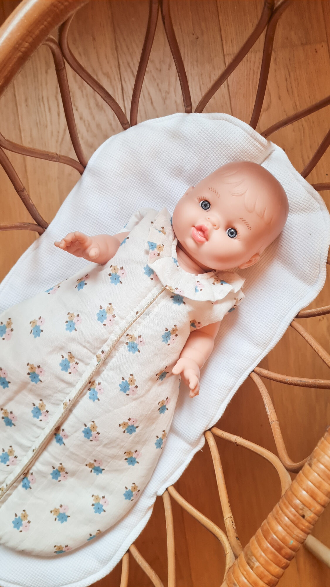 Turbulette Gigoteuse pour poupée - FLOWERS