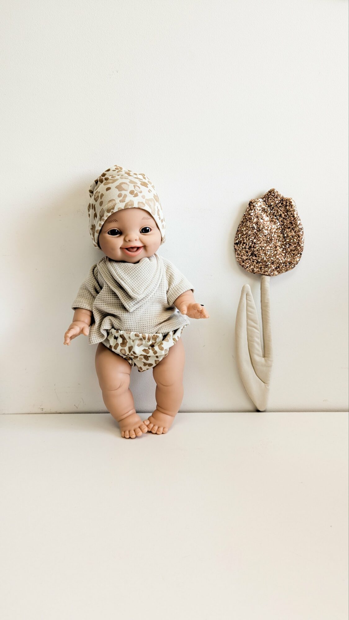 Tenue Poupée garçon- GRAOU beige – Image 4