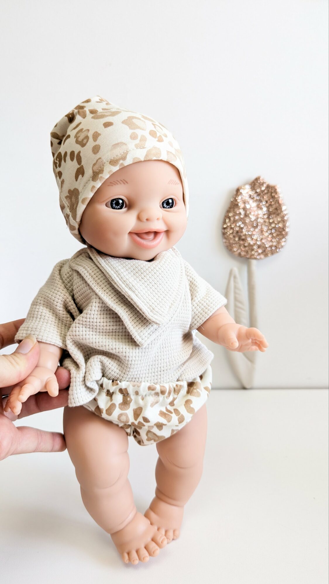 Tenue Poupée garçon- GRAOU beige – Image 3