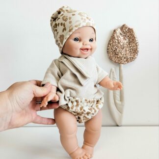 Tenue Poupée garçon- GRAOU beige