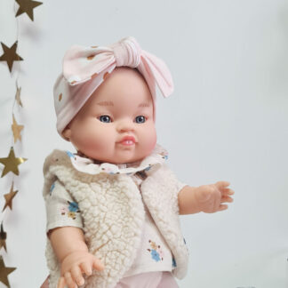 Gilet Matelassé poupée de 34cm - MOUMOUTE Ecru