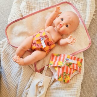 Coffret change poupée 34cm ORANGE
