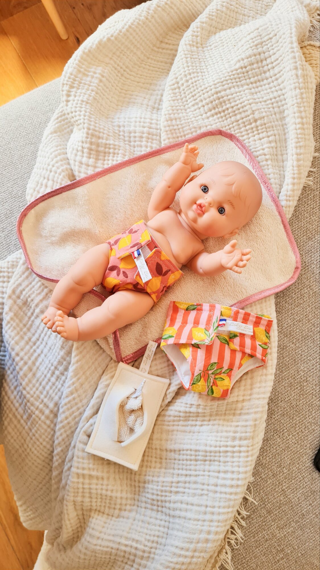 Coffret change poupée 34cm ORANGE