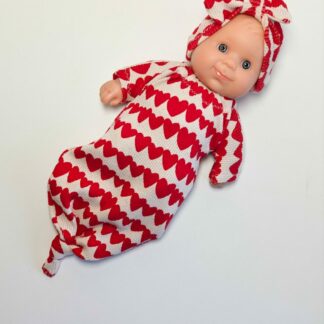 Tenue 21cm - Gigoteuse nouée - COEUR