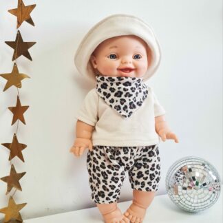 Tenue poupée garçon 34cm- LEOPARDO