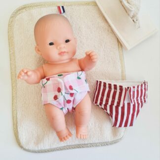 Coffret change poupée MINUS 21cm - CERISE