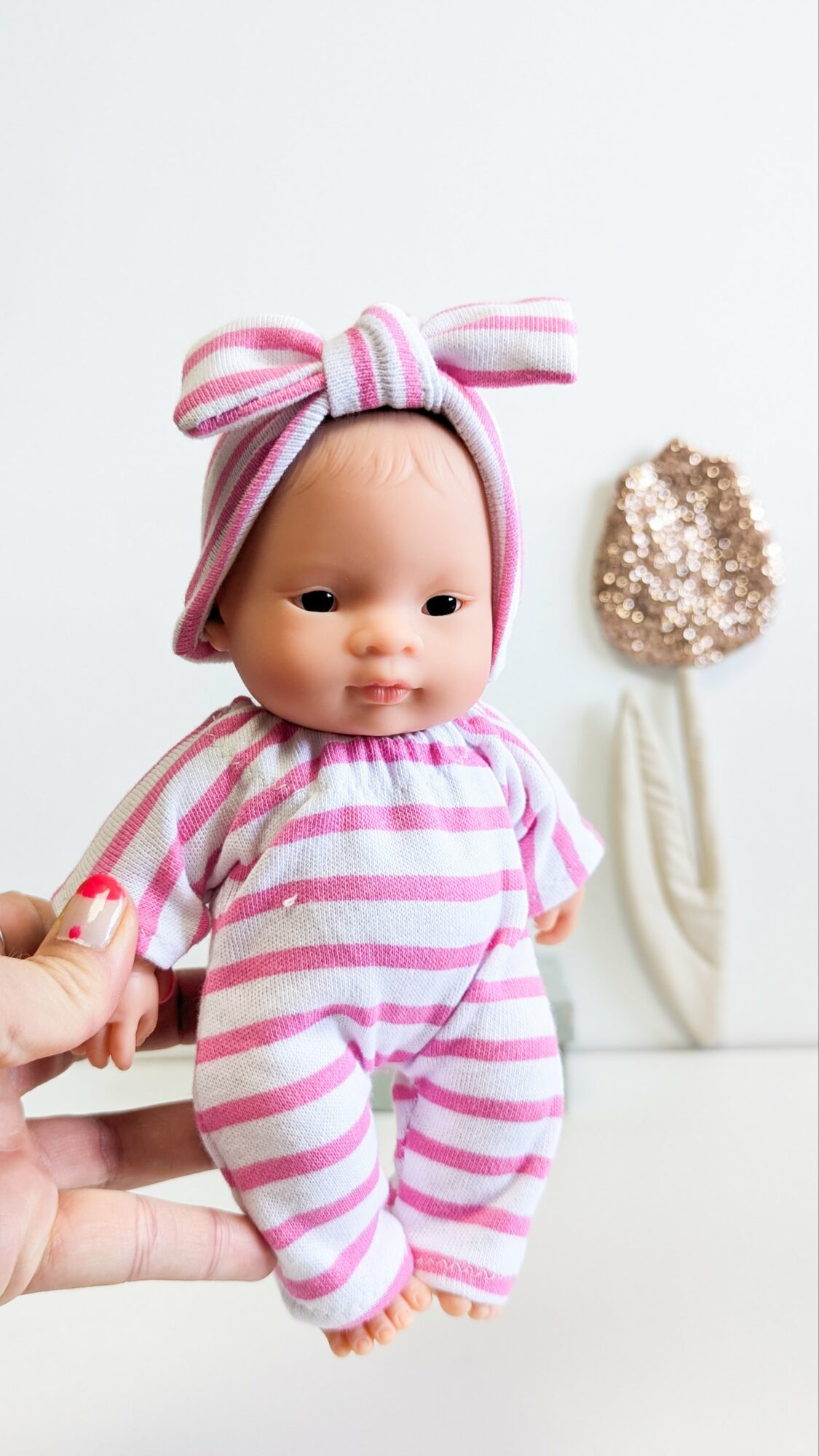 Tenue poupée 21cm - COMBI ROSE – Image 3