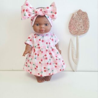 Tenue Poupée Robe - CERISES