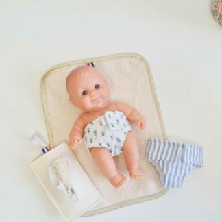 Coffret change poupée MINUS 21cm - BLEUET