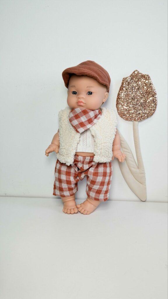 Tenue poupée garçon 34cm- ECUREUIL
